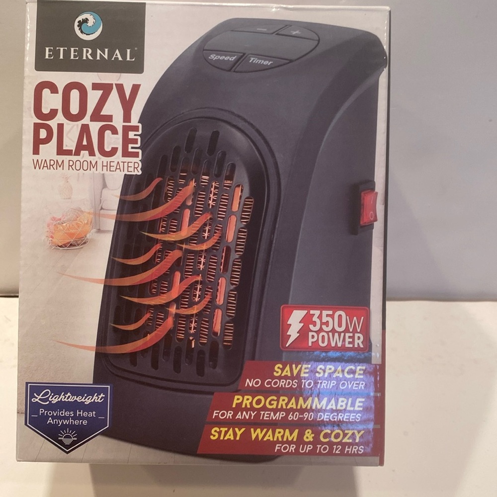 NIB Eternal Cozy Place Warm Room Heater